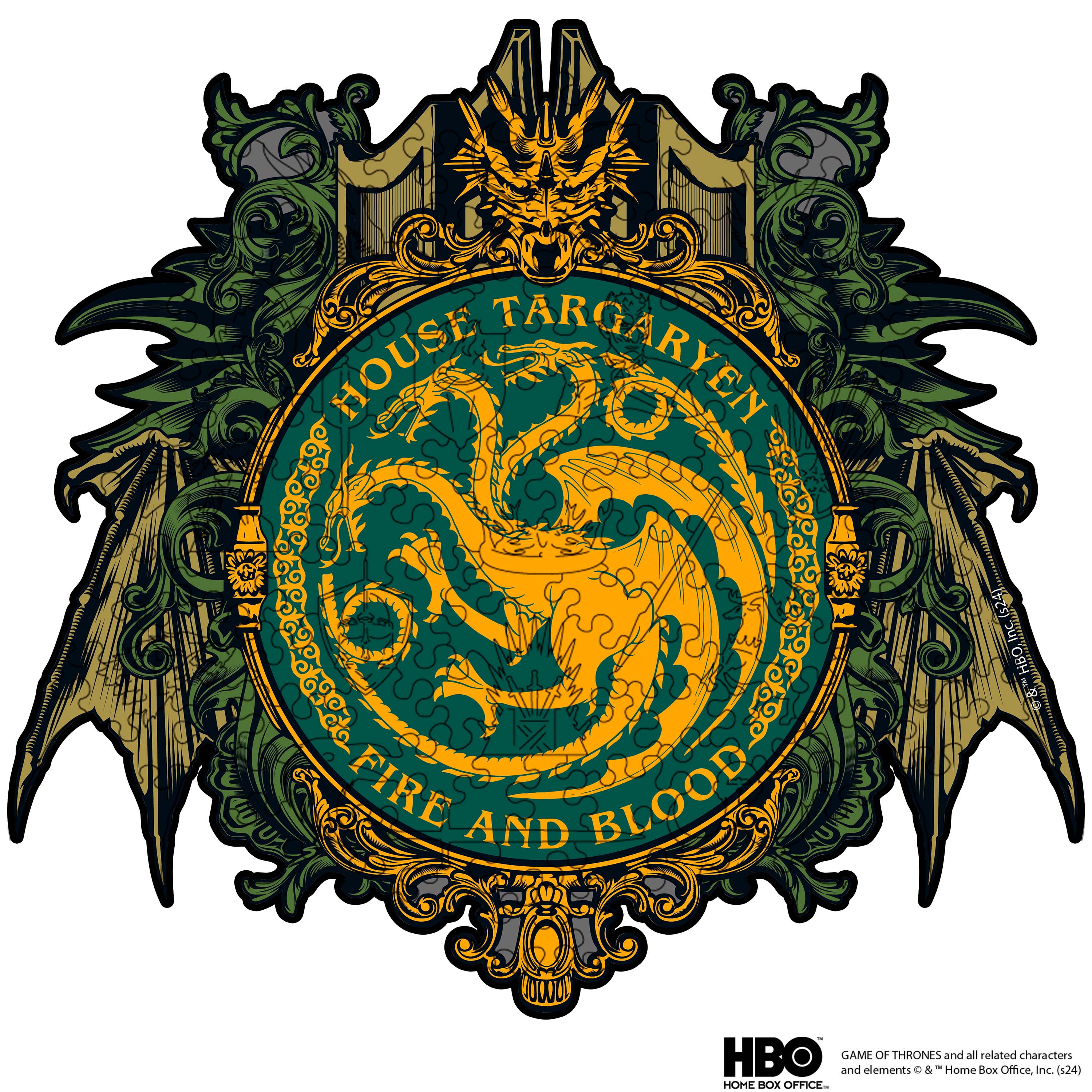 Wooden jigsaw puzzle Game of Thrones™ House Targaryen