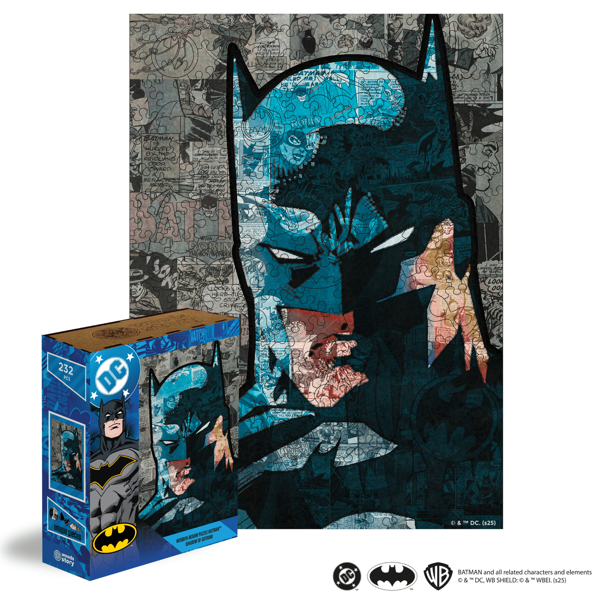 Wooden jigsaw puzzle DC Batman™ – Shadow of Gotham