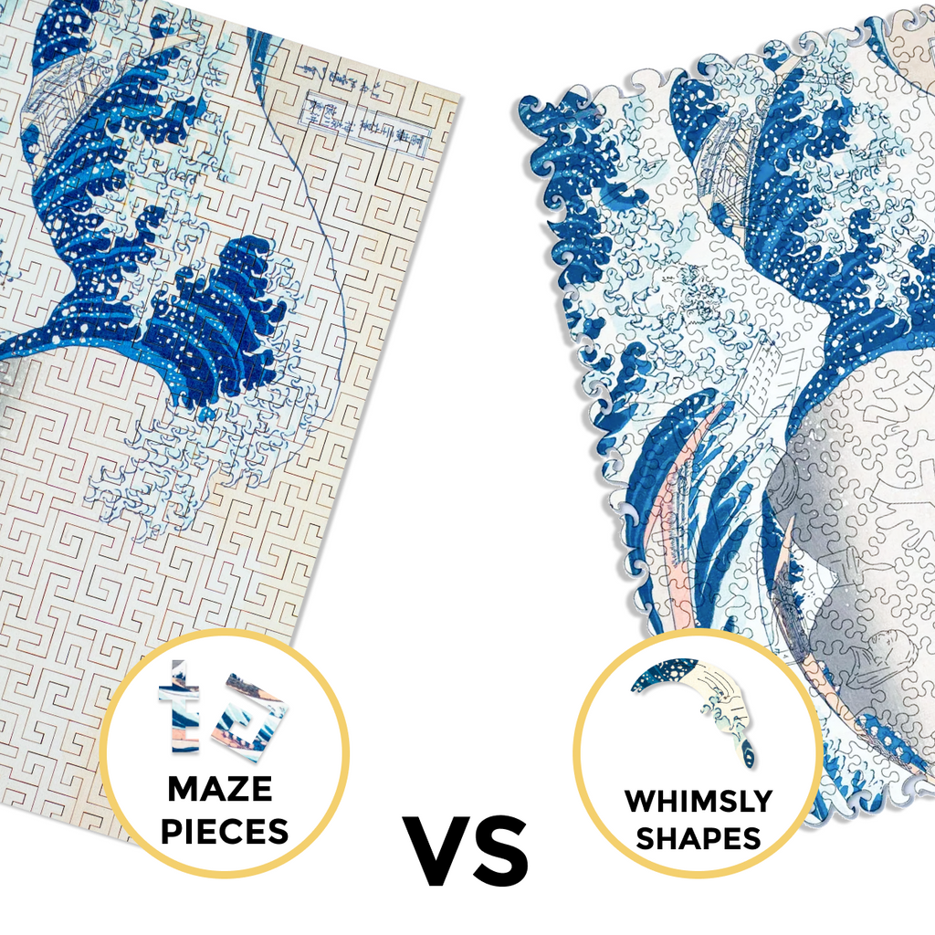 Wooden Jigsaw Puzzle The Great Wave Off Kanagawa (Hokusai)