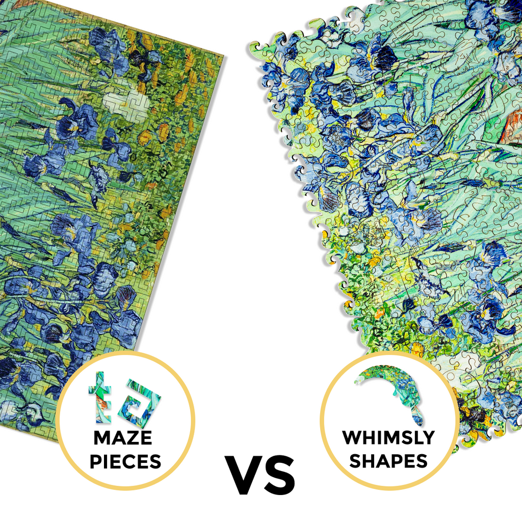 Wooden Jigsaw Puzzle Irises (Vincent Van Gogh)