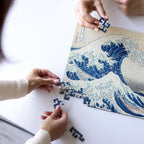 Wooden jigsaw maze puzzle The Great Wave Off Kanagawa (Hokusai)