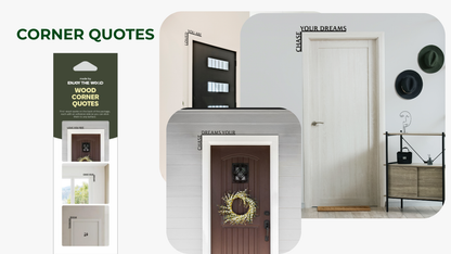 Wooden Corner Quote