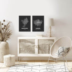 Плакат з мапою міста Барселона