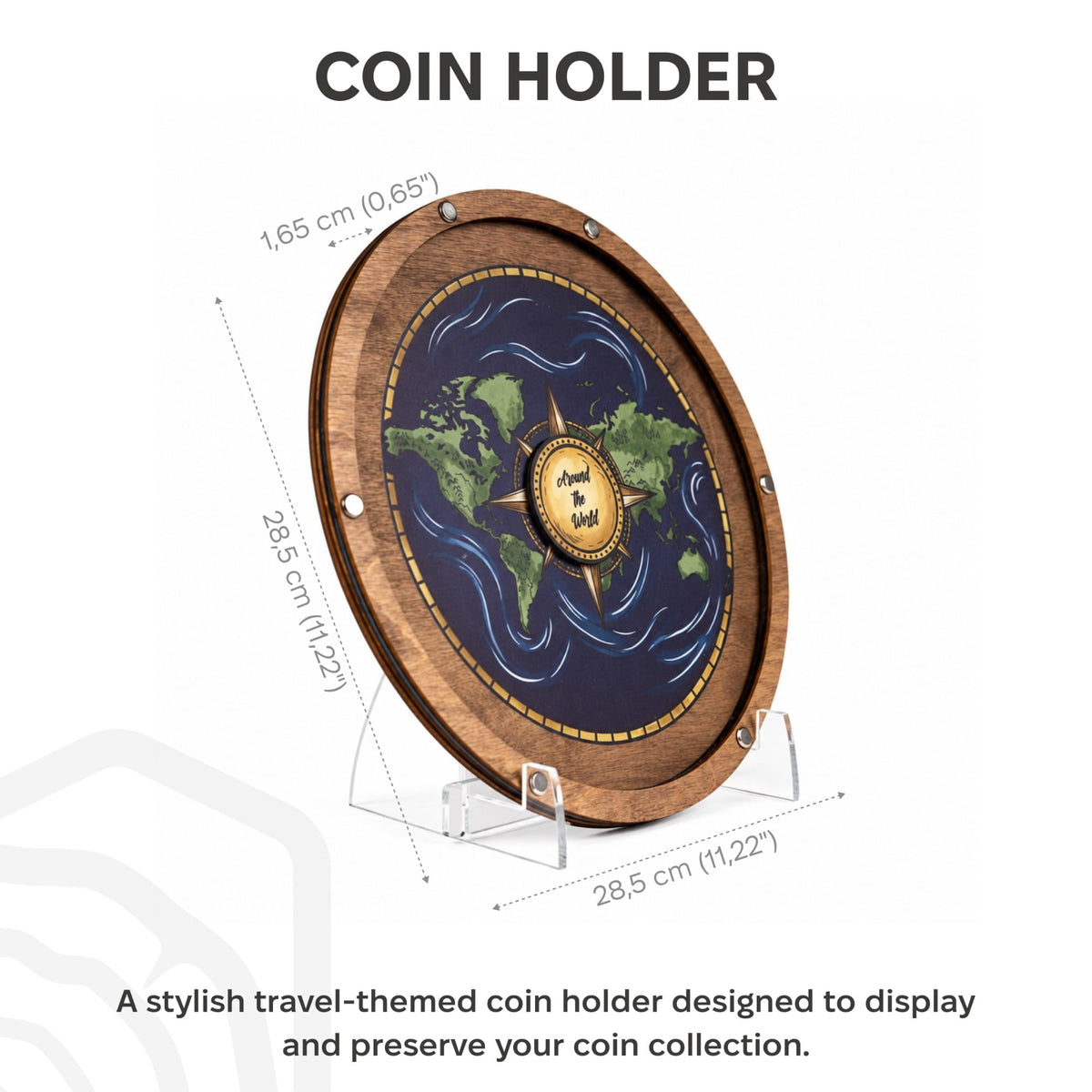 Coin Collection Display - Blue Ocean (B2B)