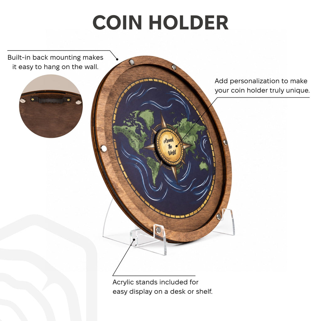 Coin Collection Display - Blue Ocean (B2B)