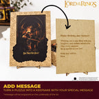 Greeting card with puzzle design and 'You Shall Not Pass!' text, featuring 'The Lord of the Rings' branding.
