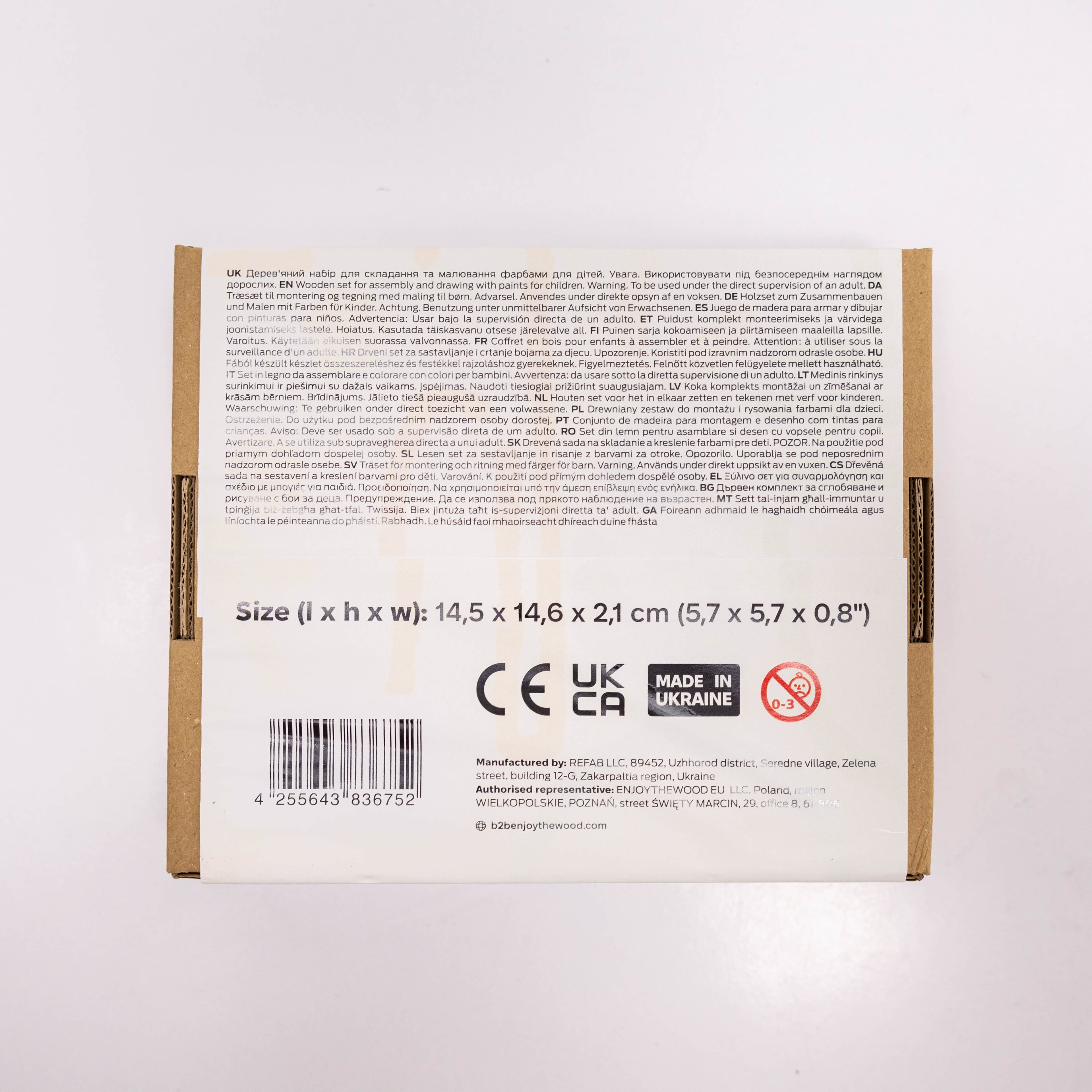 Wooden 3D DIY Painting Kit Space