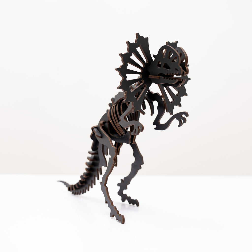Чорний 3D Dilophosaurus DIY Kit
