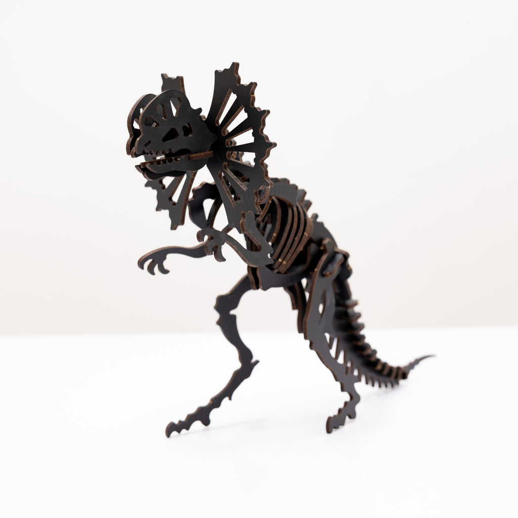 Чорний 3D Dilophosaurus DIY Kit
