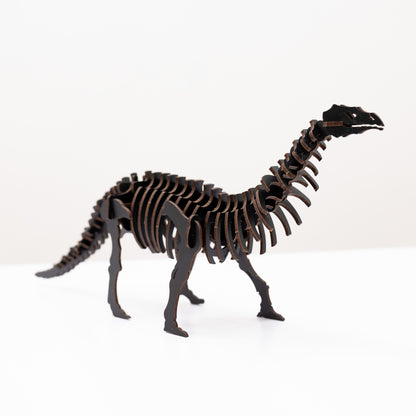 Black 3D Brontosaurus DIY Kit