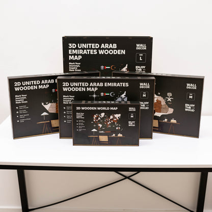 Custom 3D/2D Wooden Map