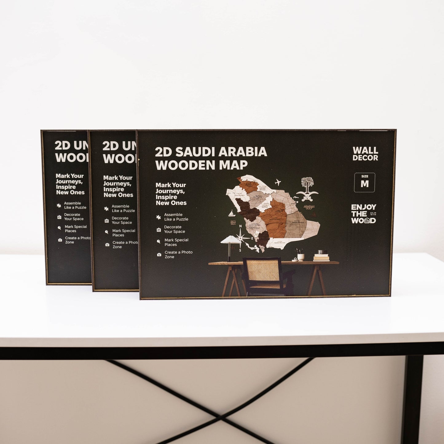 Custom 3D/2D Wooden Map