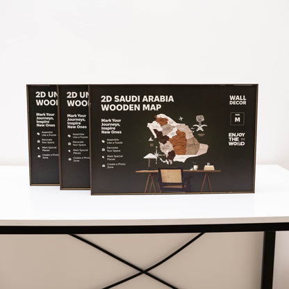 Custom 3D/2D Wooden Map