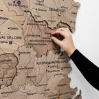 3D Wooden Map of France - Terra