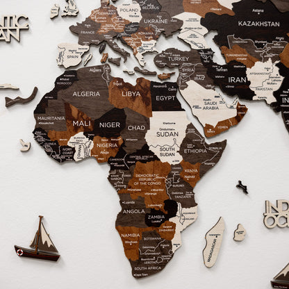 2D Map in plates - WoodToned