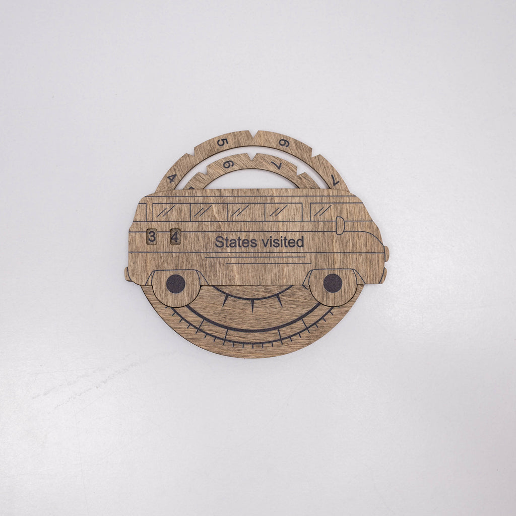 Travel Tracker 3D Wooden USA Map – Terra