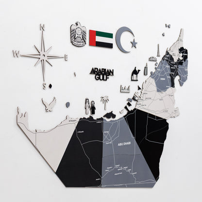 Custom 3D/2D Wooden Map