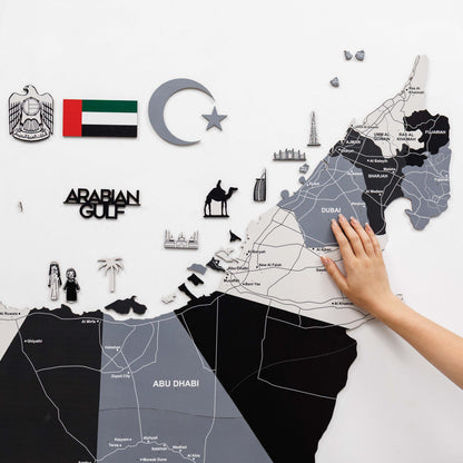 Custom 3D/2D Wooden Map