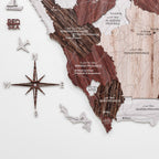 3D Wooden Map of Saudi Arabia (B2B)