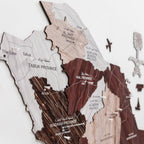 3D Wooden Map of Saudi Arabia (B2B)