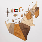 Custom 3D/2D Wooden Map