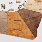 Custom 3D/2D Wooden Map