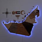 Custom 3D/2D Wooden Map