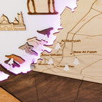 Custom 3D/2D Wooden Map