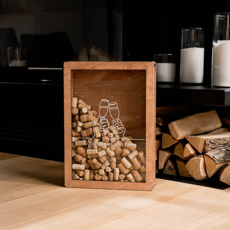 Wine Cork Box – Good Wine, Good Time