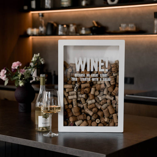 Wine Cork Box – Wine Because No Great Story Started with a Salad