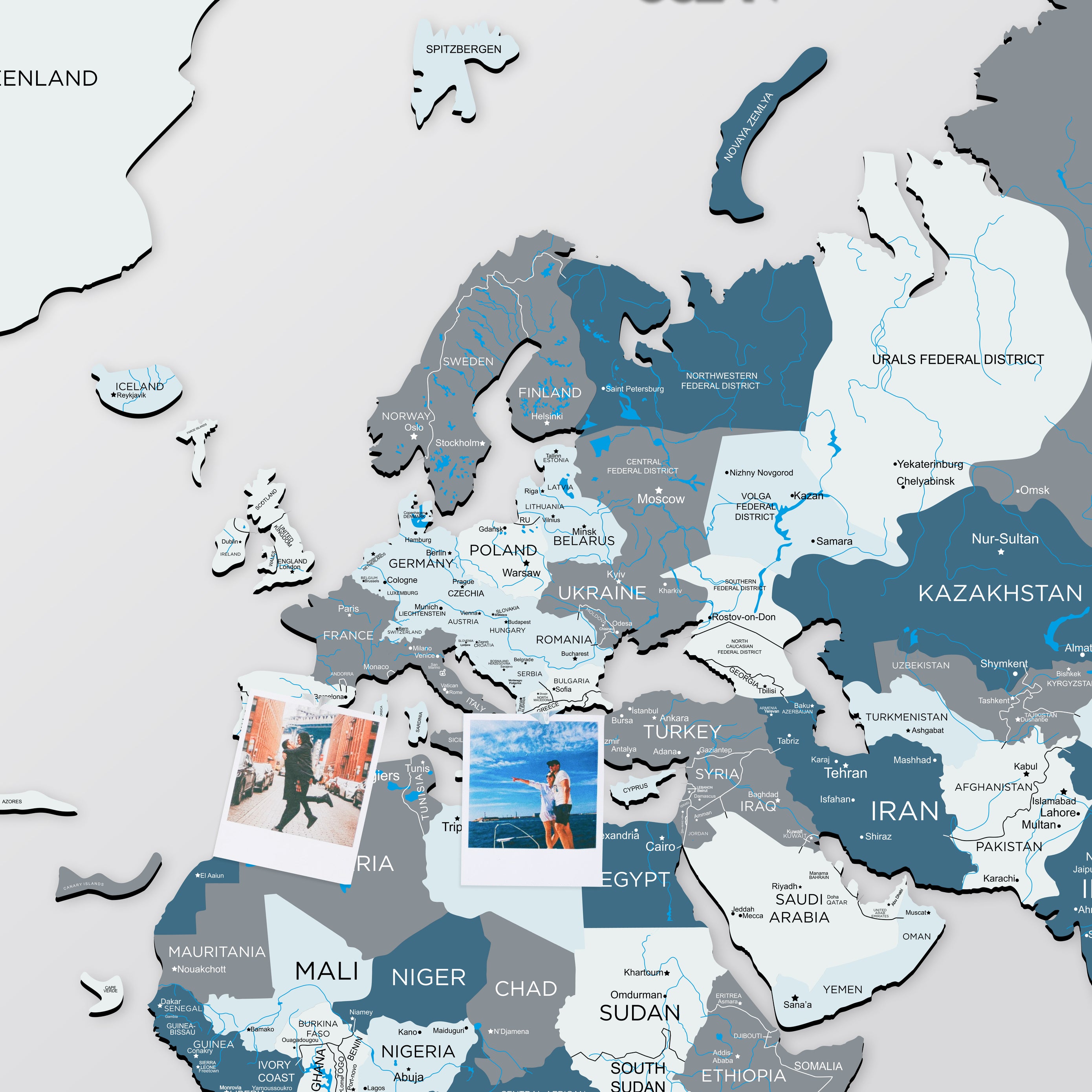 2D Wooden World Map Cruise