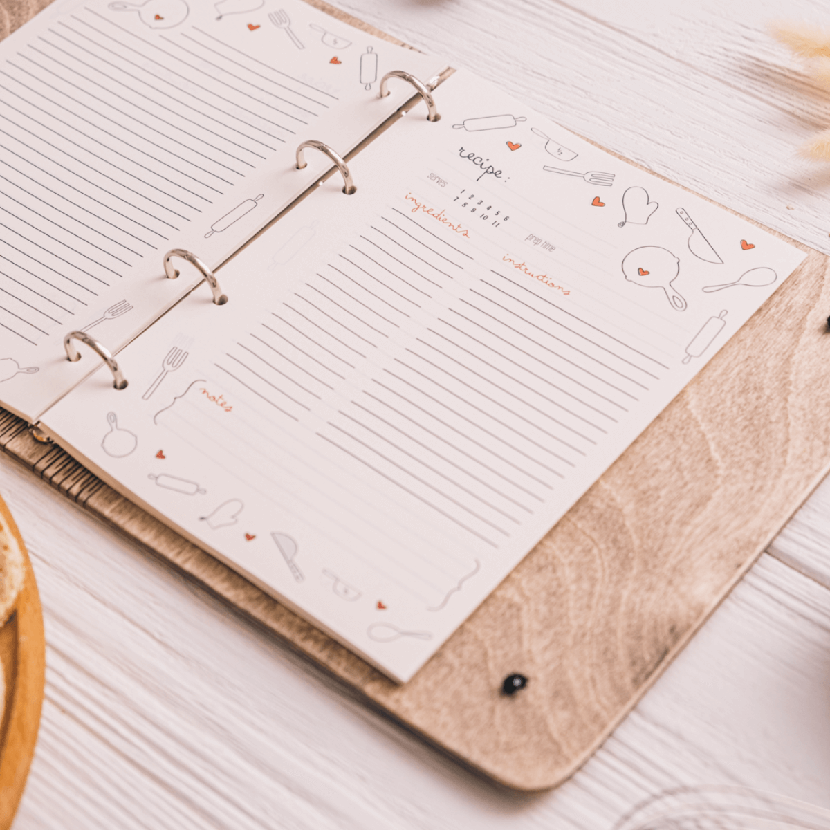 extra paper for recipe