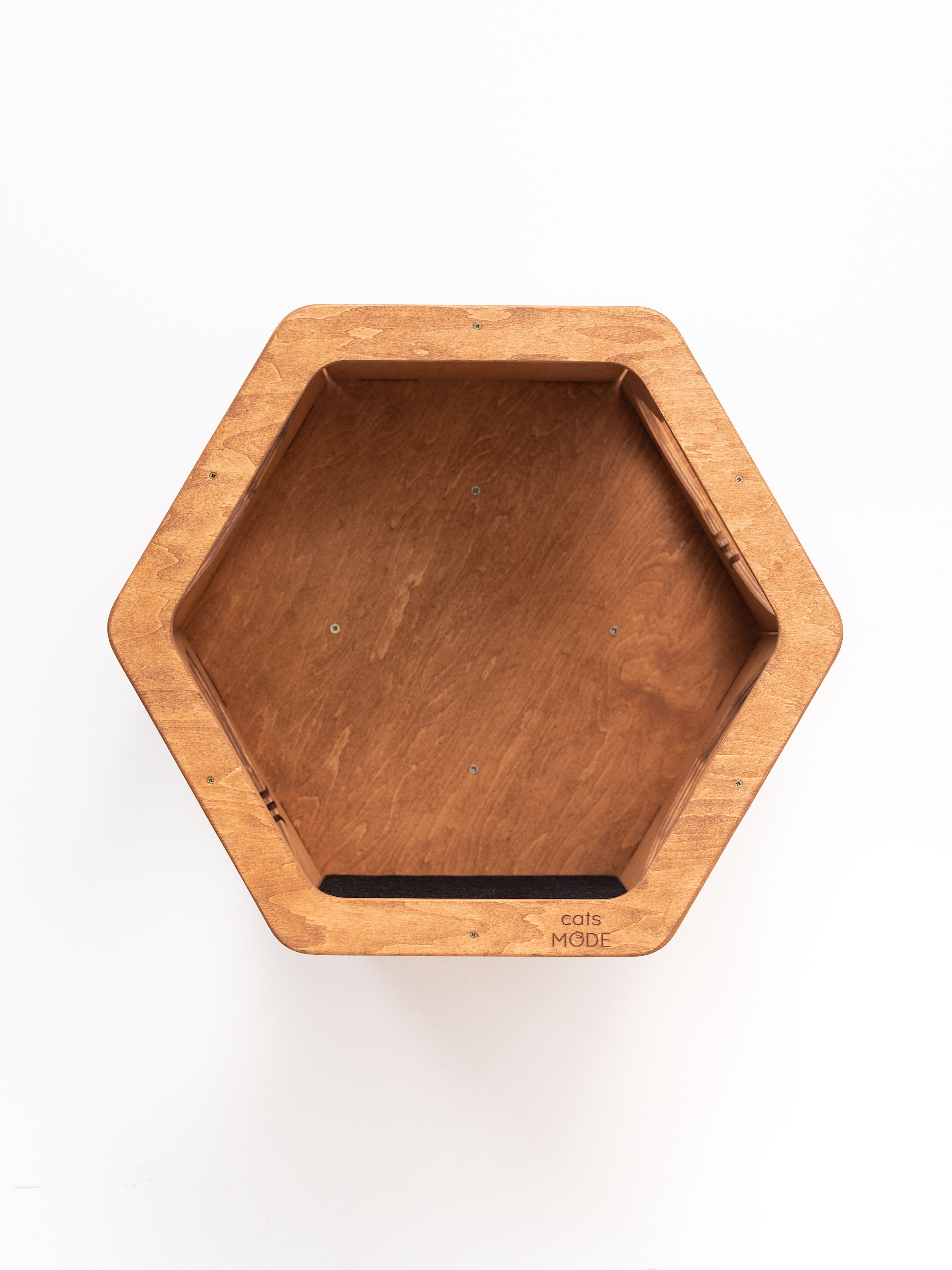 Wall Hexagon Cat House Set 2 Felt + Cat Bridge S