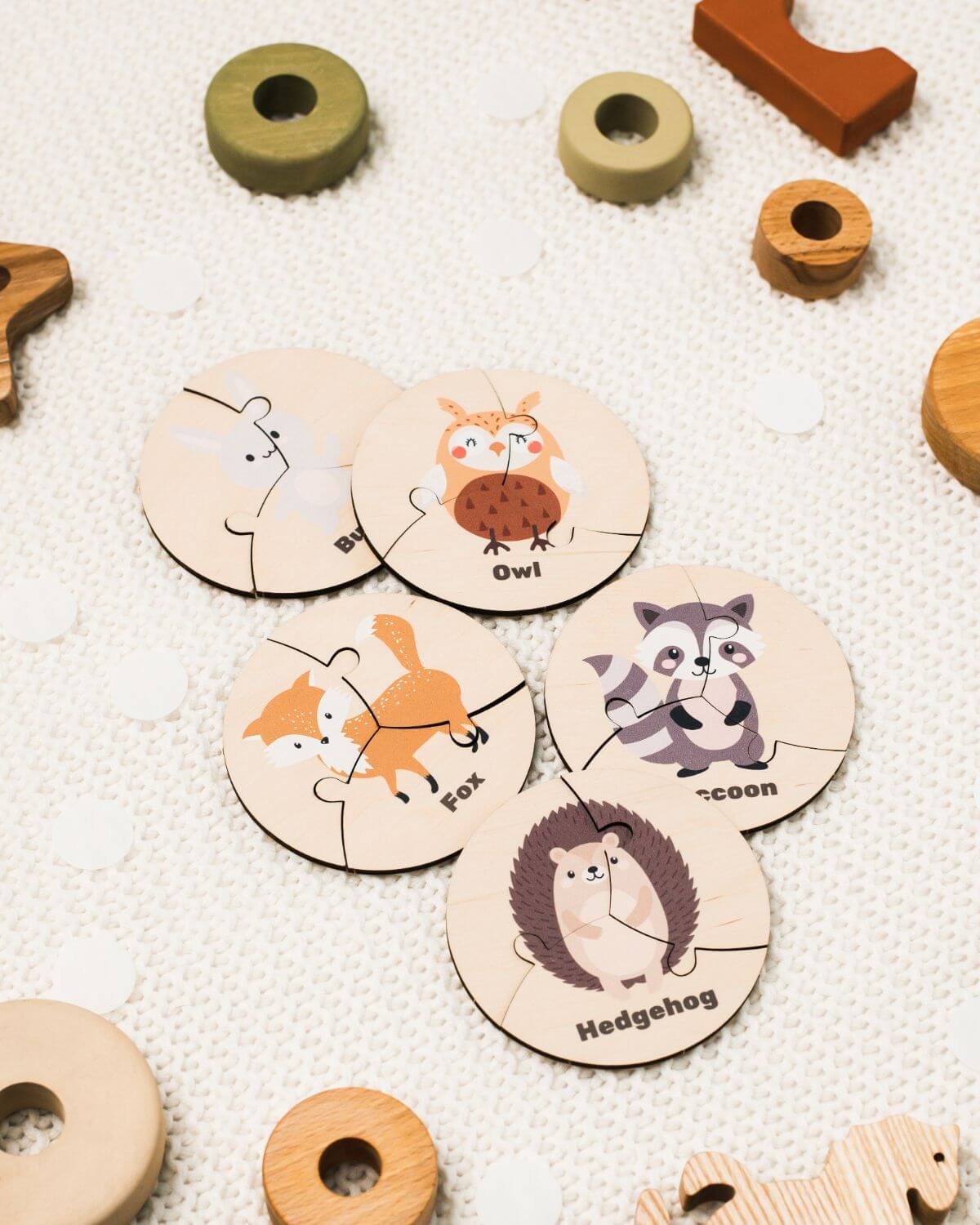 woody animals jigsaws