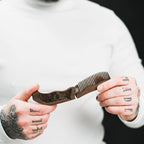 Дерев'яний гребінець для бороди - Скелет