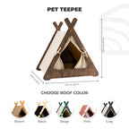 Pet Teepee - Dark Walnut