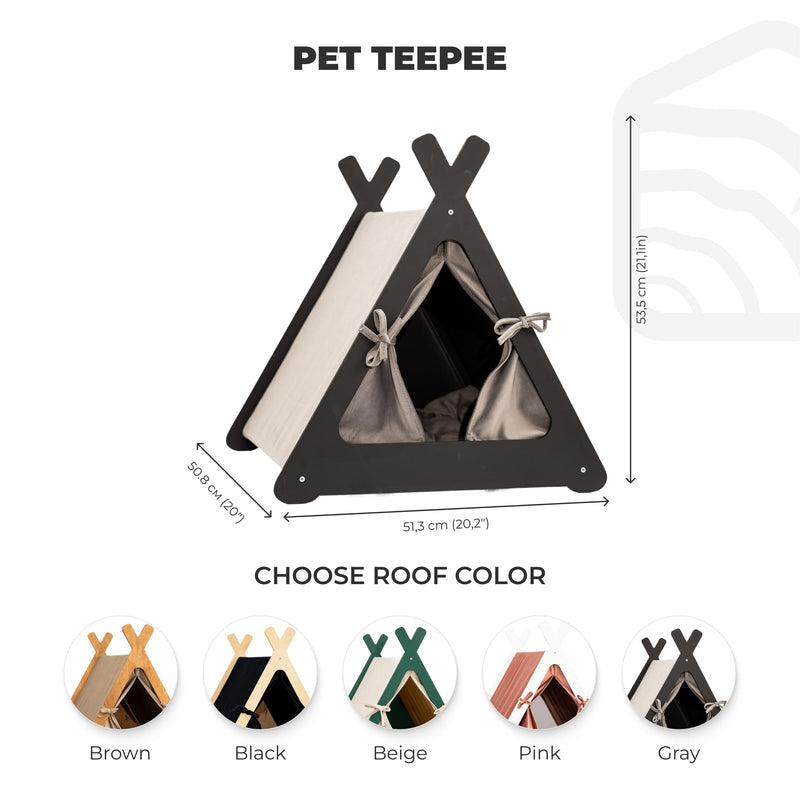 Pet Teepee - Black