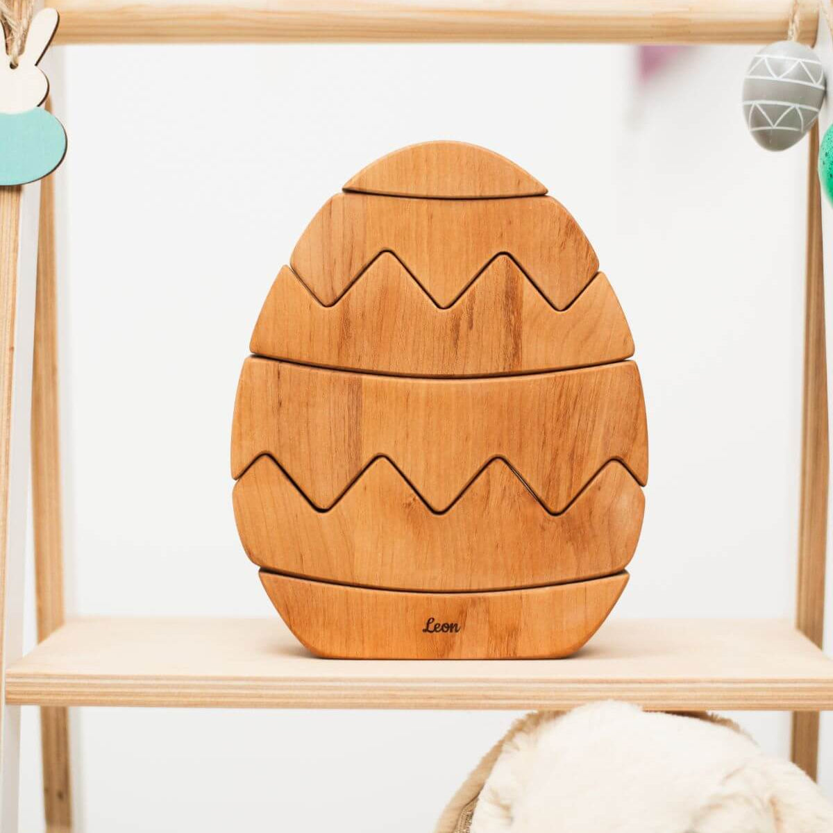 easter wooden egg