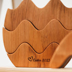 wooden personalised stacker