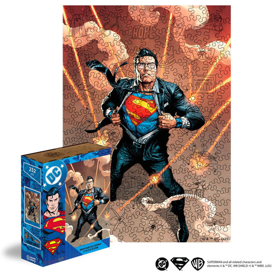 wooden superman puzzle