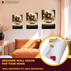 Mosaic art of a person wearing a fur hat and green coat with a pipe.