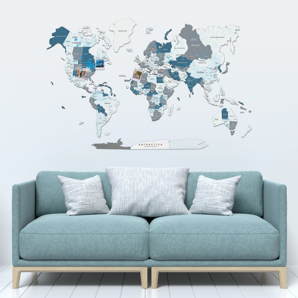 2D Wooden World Map Cruise