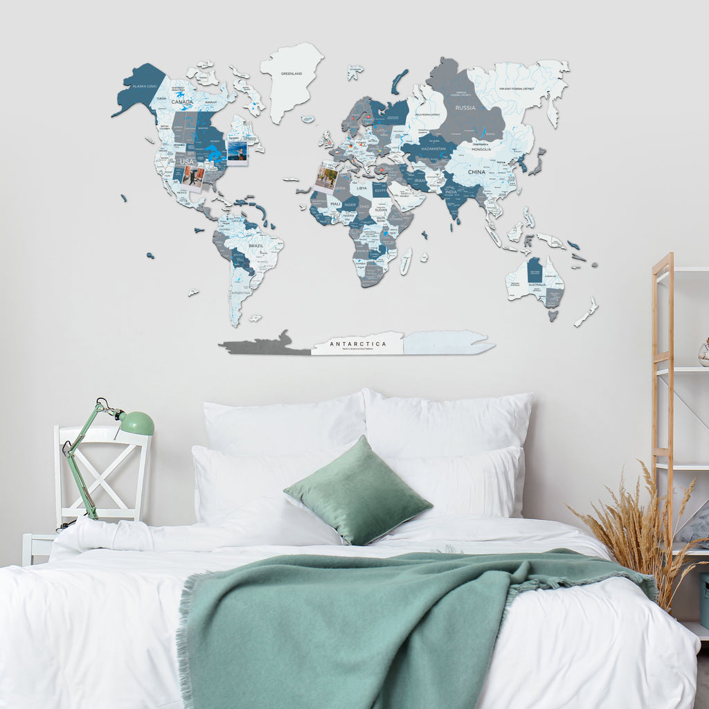 2D Wooden World Map Cruise