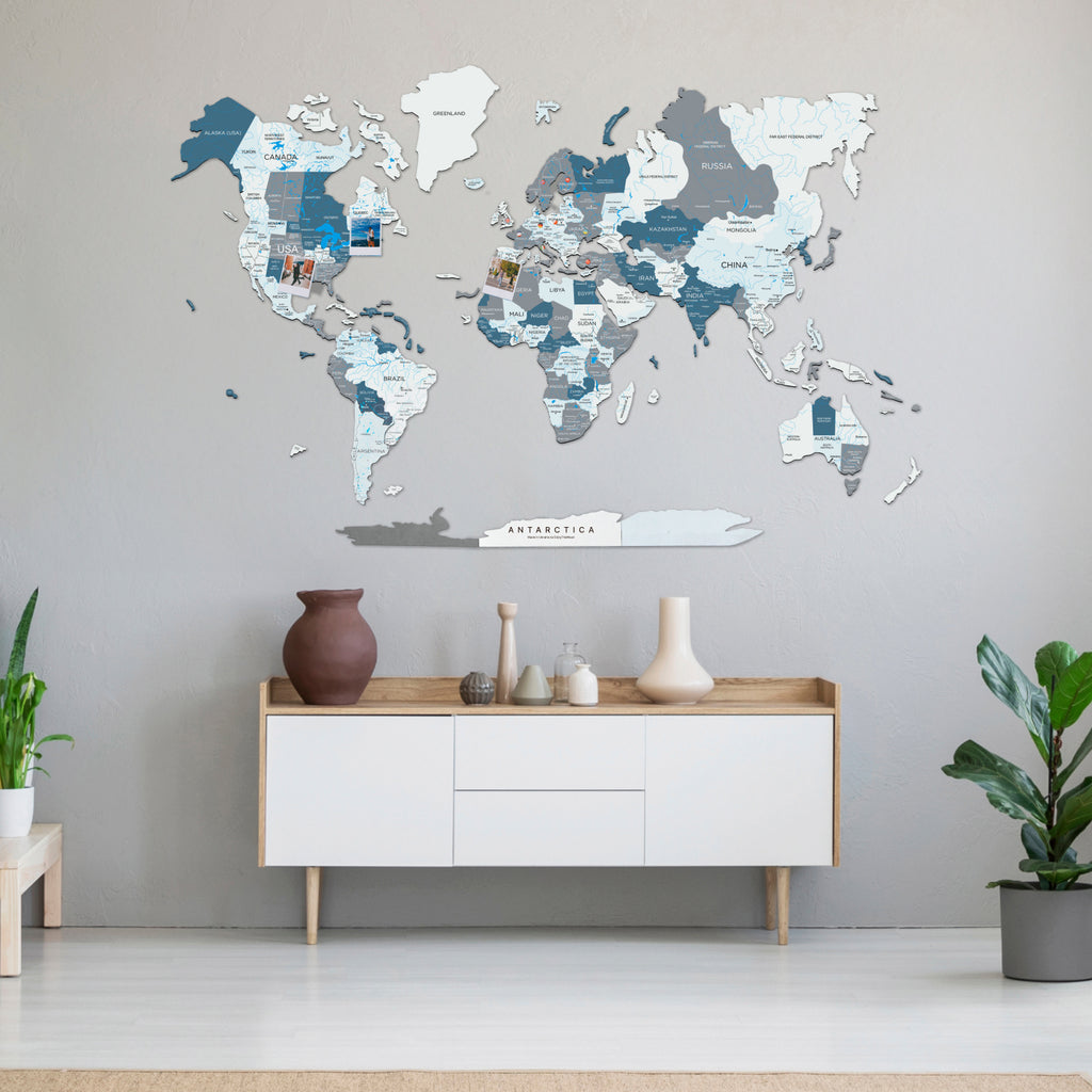 2D Wooden World Map Cruise