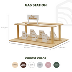 Wooden Gas Station Toy