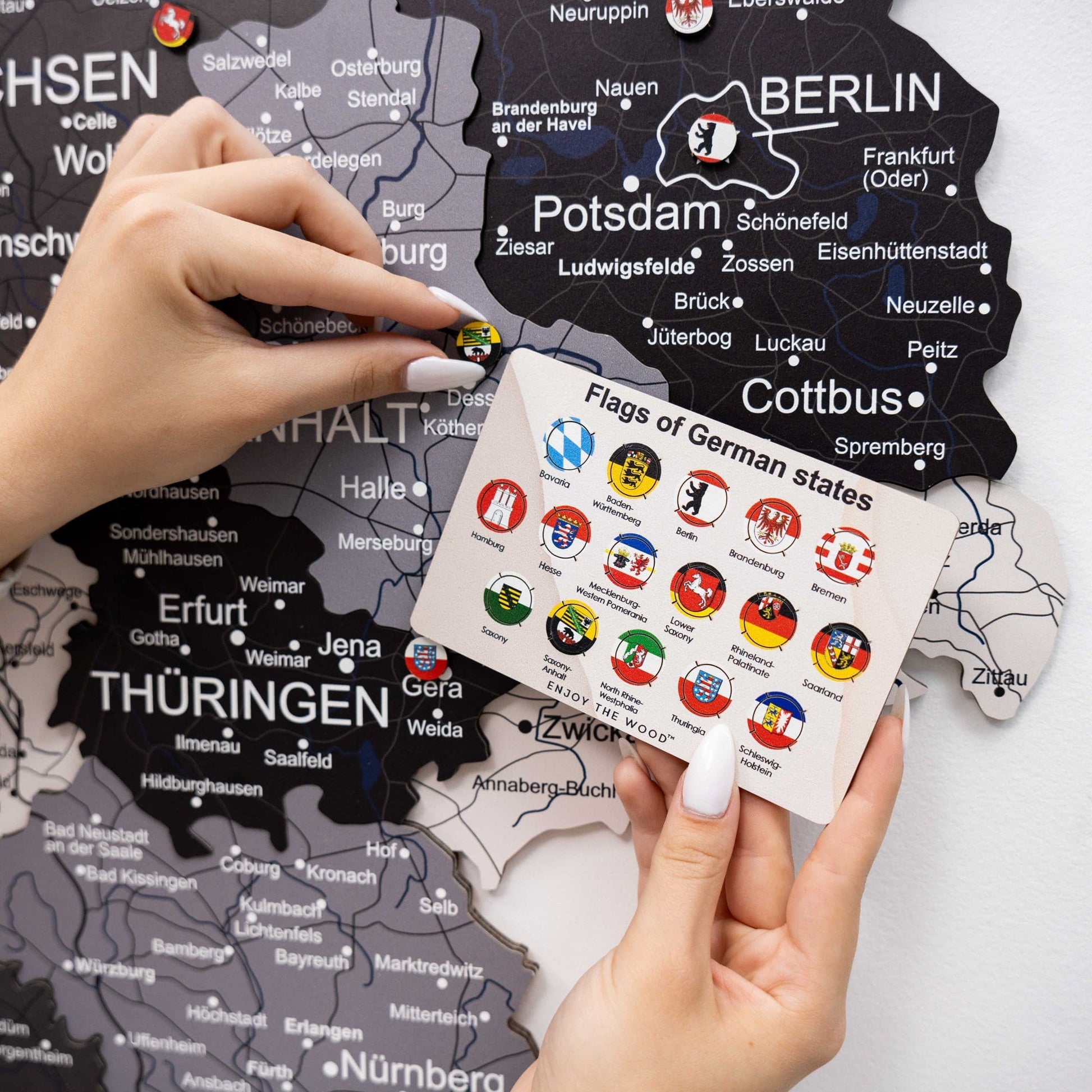 country flag push pins