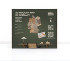 3D Germany Wooden Map Multicolor