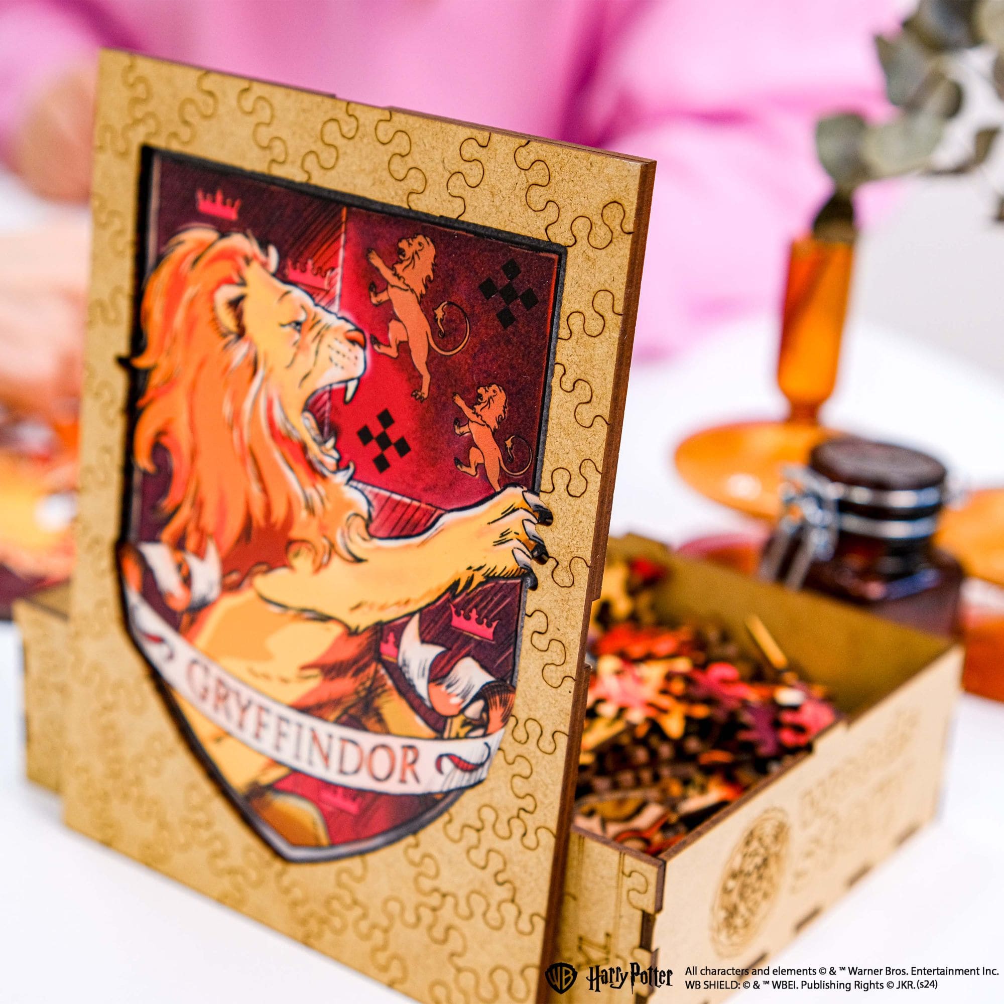 wooden crest puzzle