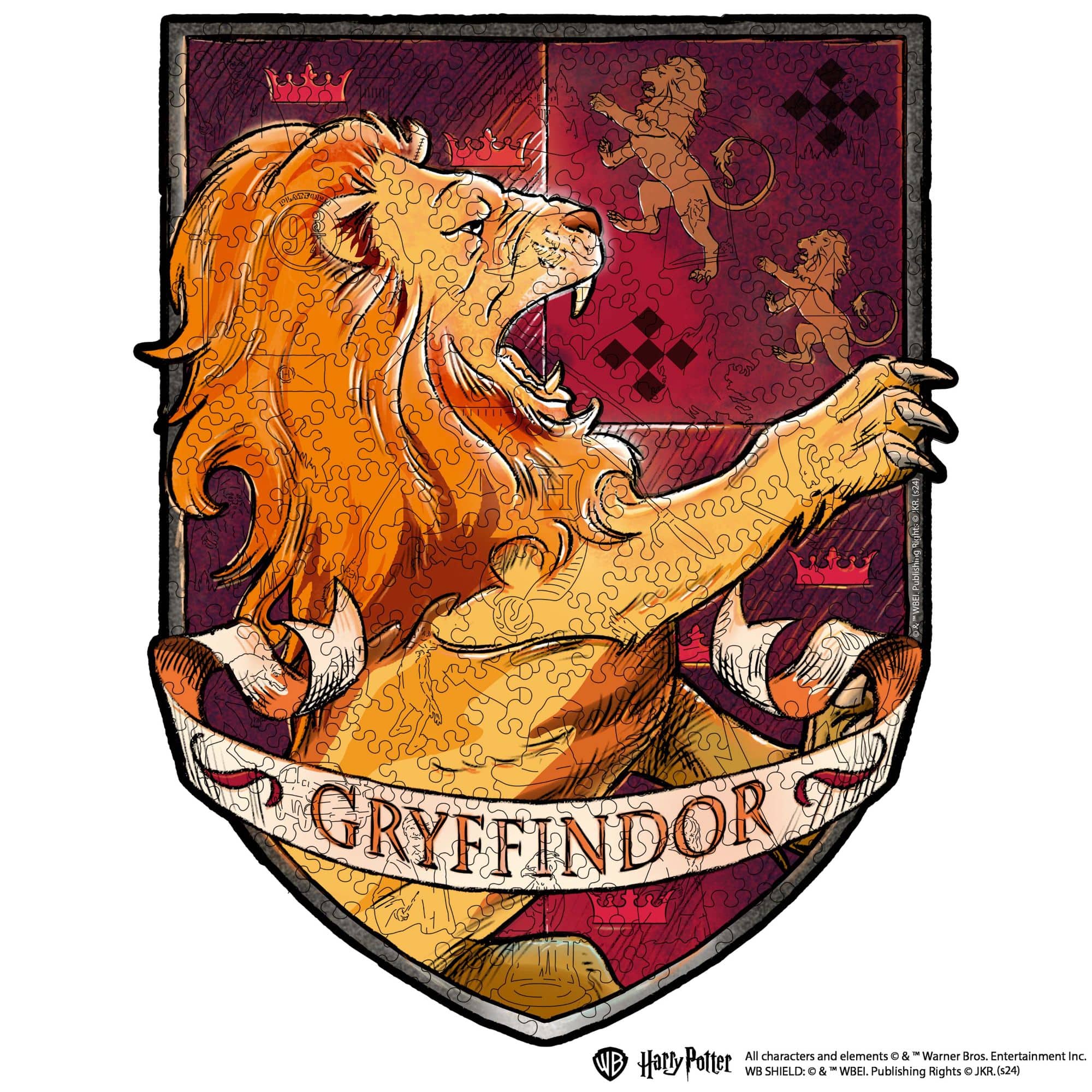 wooden harry potter puzzle