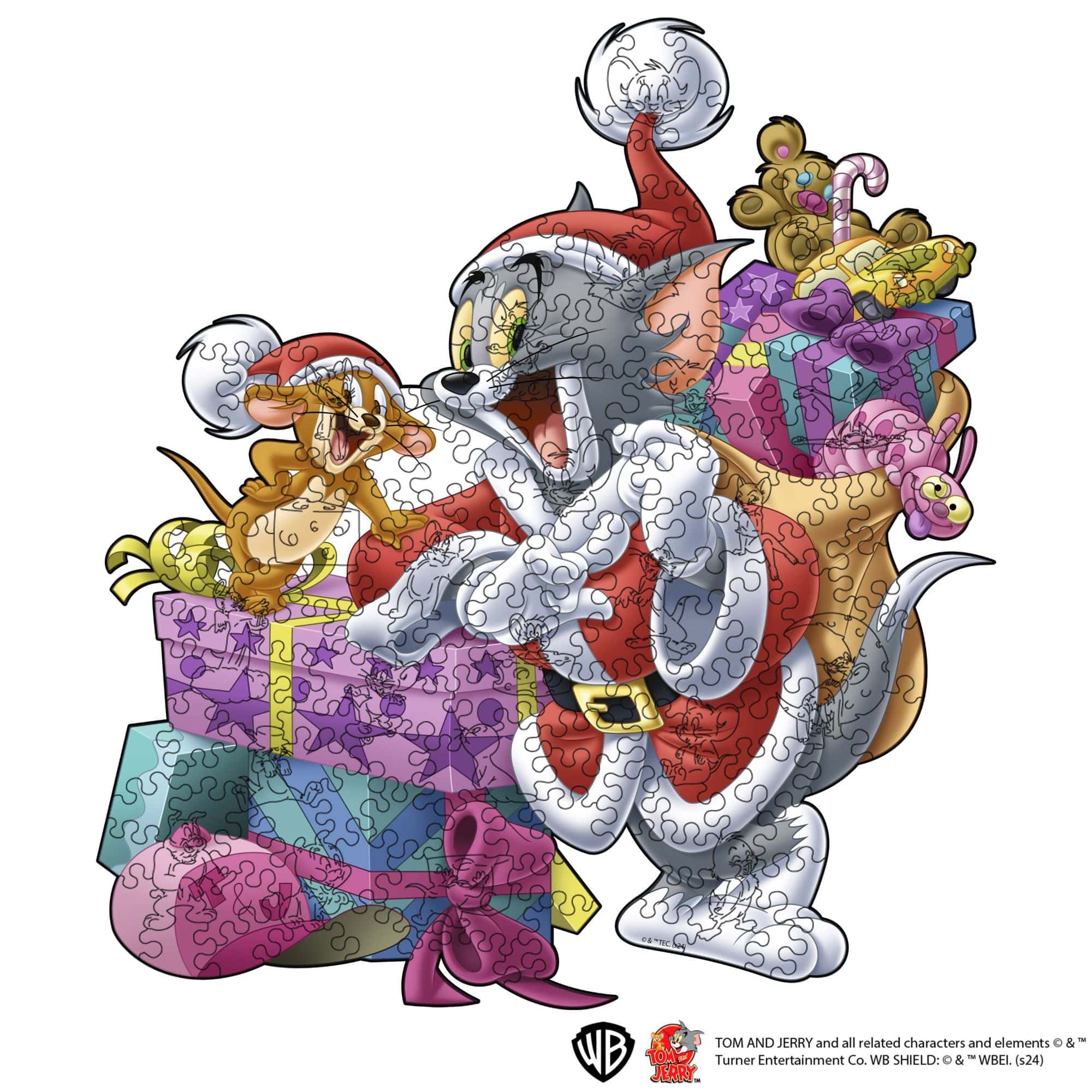 wooden tom & jerry puzzle